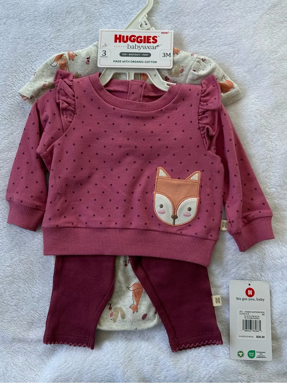 Baby Girl Outfits Bundle Carter’s and Huggies 3 Months NWT